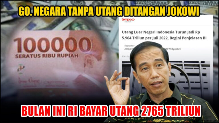 Jokowi Jk Ogah Utang Luar Negeri