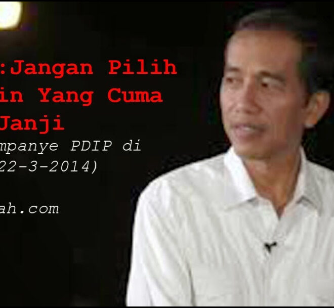 Janji Janji Jokowi