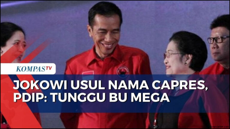 Jokowi Capres Pdip Mega Tunggu Tahun Depan