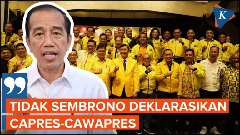 Golkar Jokowi Dicapreskan Justru Bagus Untuk Kami