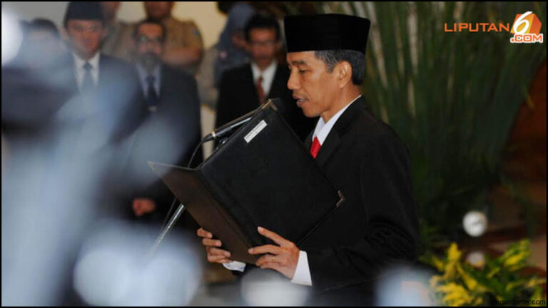 Jokowi Tidak Ada Tempat Basah Semuanya Kering