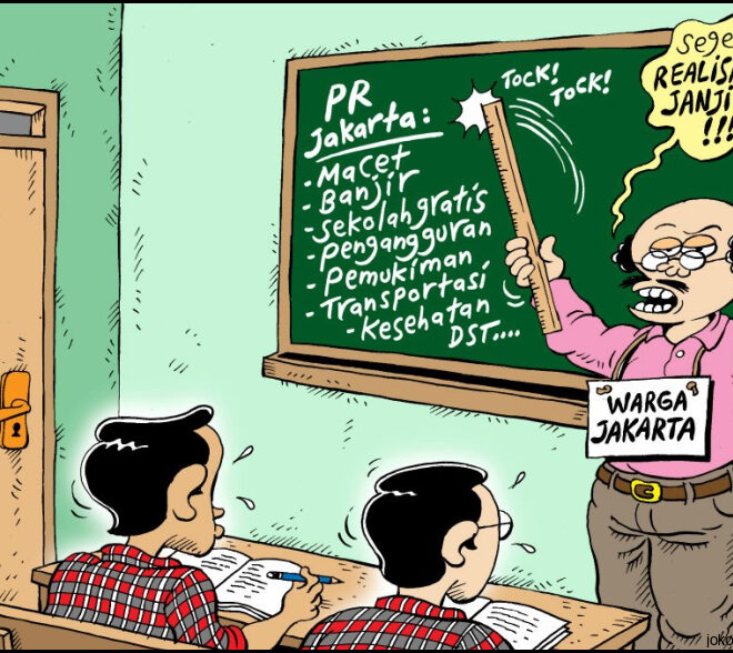 Kartun Jakarta Kado Untuk Jokowi Ahok Dari Kartunis