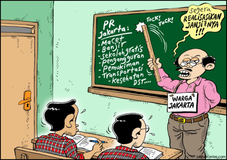 Kartun Jakarta Kado Untuk Jokowi Ahok Dari Kartunis