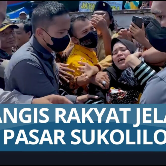 Jokowi Kunjungi Pasar Sukomoro Nganjuk