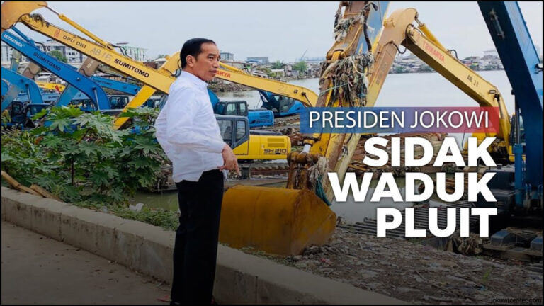 Semobilduet Mega Jokowi Kunjungi Waduk Pluit