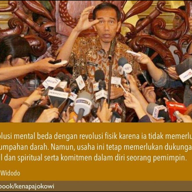 Ide Revolusi Mental Jokowi Jangan Hanya Sebatas Slogan