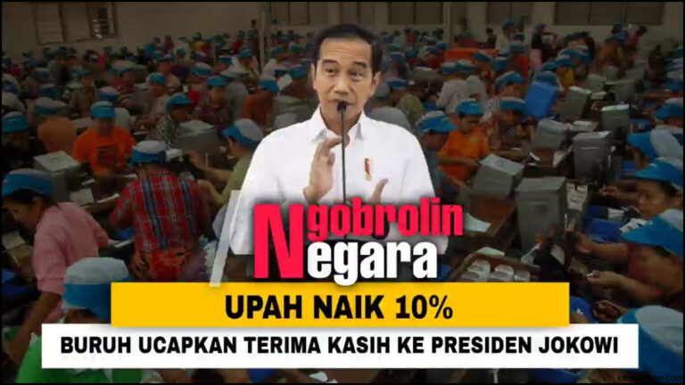 Jokowi Sepakat Upah Naik Rp 244 Juta